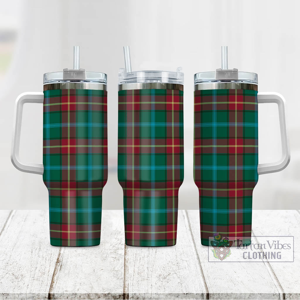 Tartan Vibes Clothing Manitoba Province Canada Tartan Tumbler with Handle