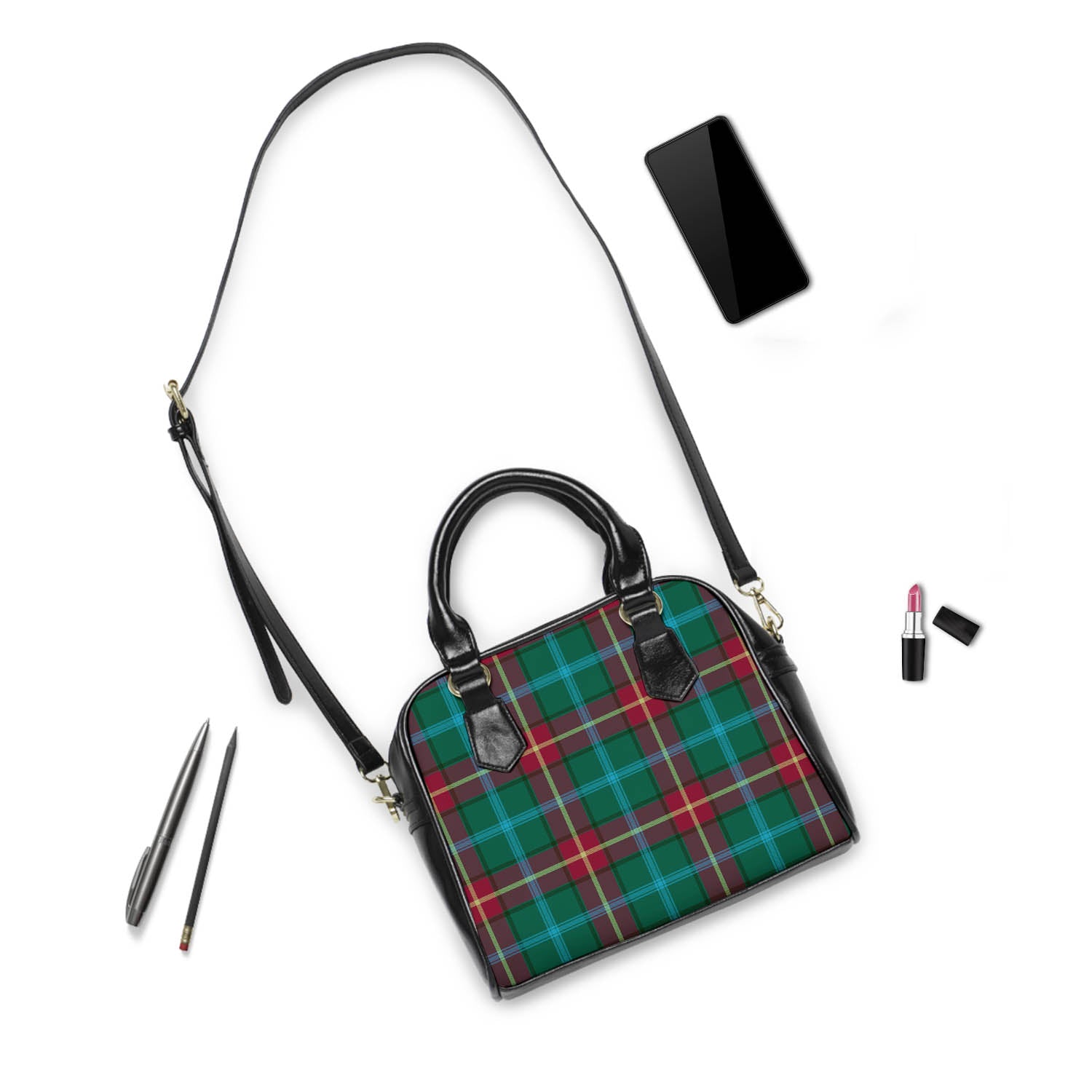 Manitoba Province Canada Tartan Shoulder Handbags - Tartanvibesclothing