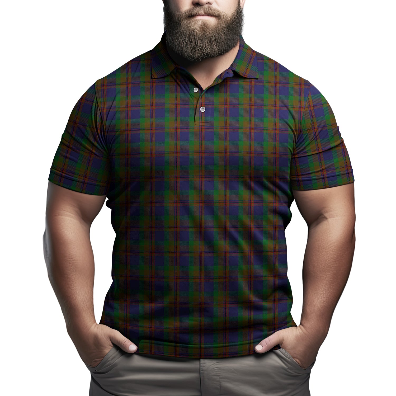 Mann Tartan Mens Polo Shirt Kid - Tartan Vibes Clothing