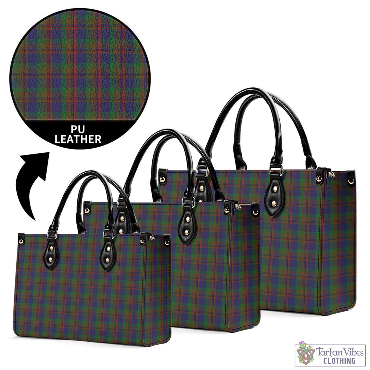 Mann Tartan Luxury Leather Handbags - Tartan Vibes Clothing