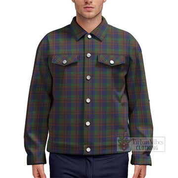 Mann Tartan Unisex Lapel Cotton Jacket