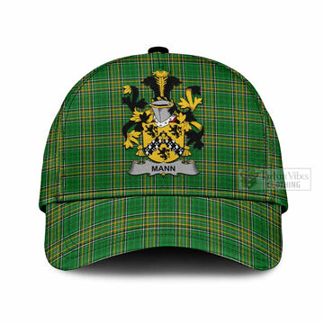 Mann Irish Clan Tartan Classic Cap with Coat of Arms