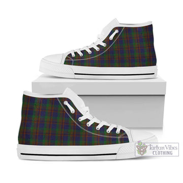 Mann Tartan High Top Shoes Kid High Top - White Sole - Tartan Vibes Clothing