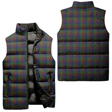 Mann Tartan Sleeveless Puffer Jacket