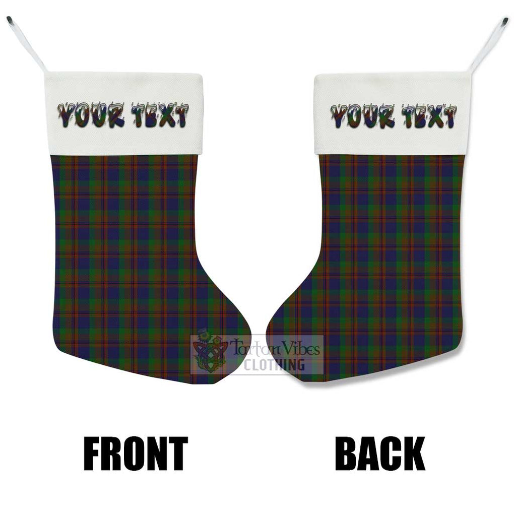 Tartan Vibes Clothing Mann Tartan Christmas Stocking with Personalized Text