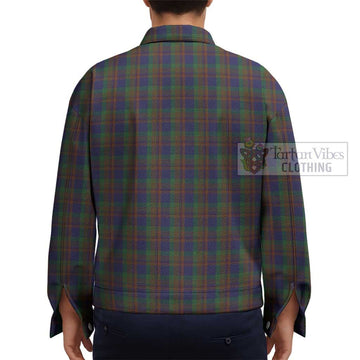 Mann Tartan Unisex Lapel Cotton Jacket