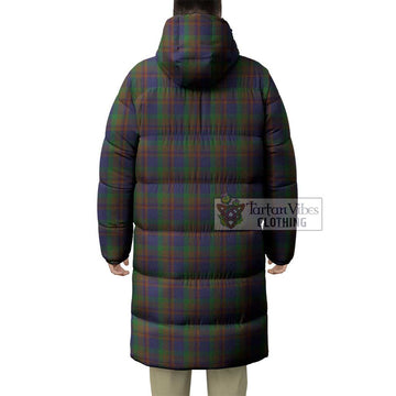 Mann Tartan Long Down Jacket