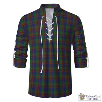 Mann Tartan Men's Scottish Traditional Jacobite Ghillie Kilt Shirt