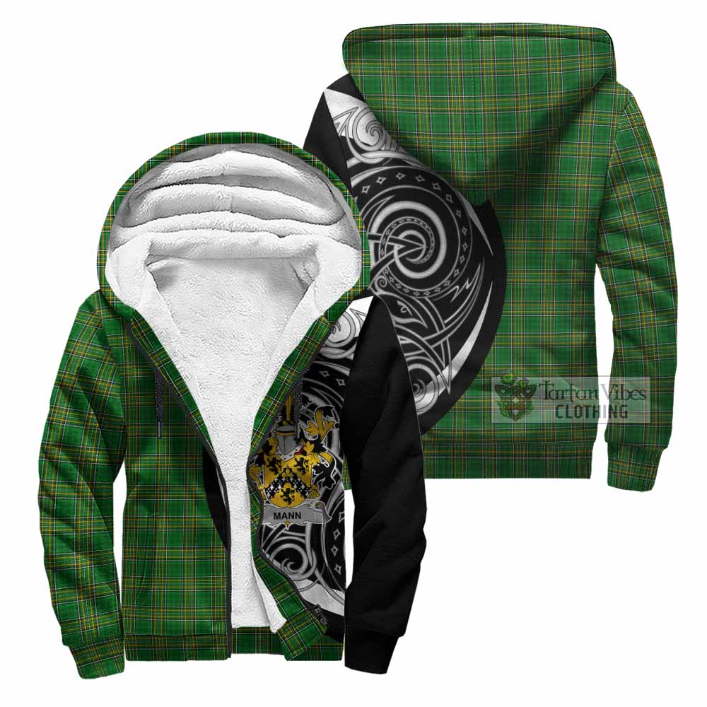 Mann Irish Clan Sherpa Hoodie Celtic Circle Style Unisex - Tartan Vibes Clothing