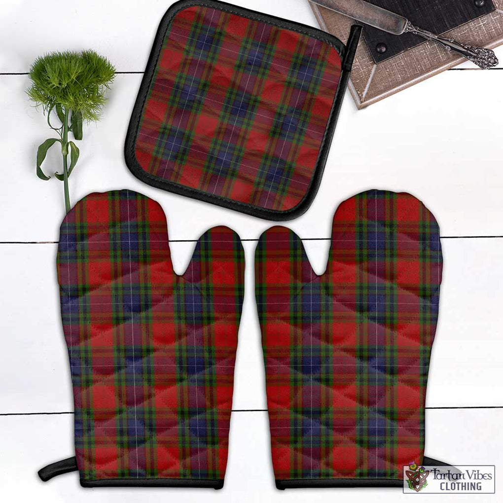 Manson Tartan Combo Oven Mitt & Pot-Holder Combo 1 Oven Mitt & 1 Pot-Holder Black - Tartan Vibes Clothing