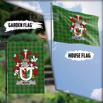 Mape Irish Clan Tartan Flag with Coat of Arms