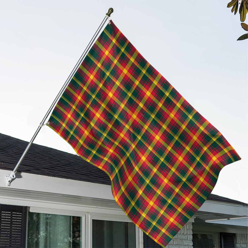 Tartan Vibes Clothing Maple Leaf Canada Tartan House Flag