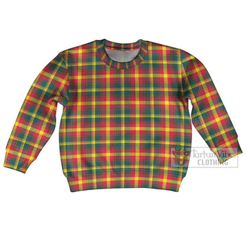 Maple Leaf Canada Tartan Kid Ugly Sweater