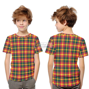 Maple Leaf Canada Tartan Kid T-Shirt