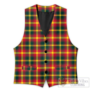 Maple Leaf Canada Tartan Men's Sleeveless Suit Vest