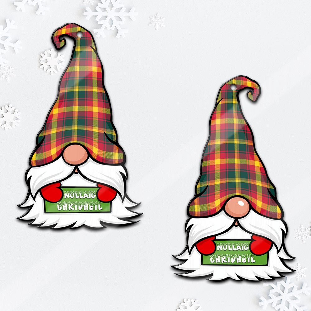 Maple Leaf Canada Gnome Christmas Ornament with His Tartan Christmas Hat - Tartan Vibes Clothing