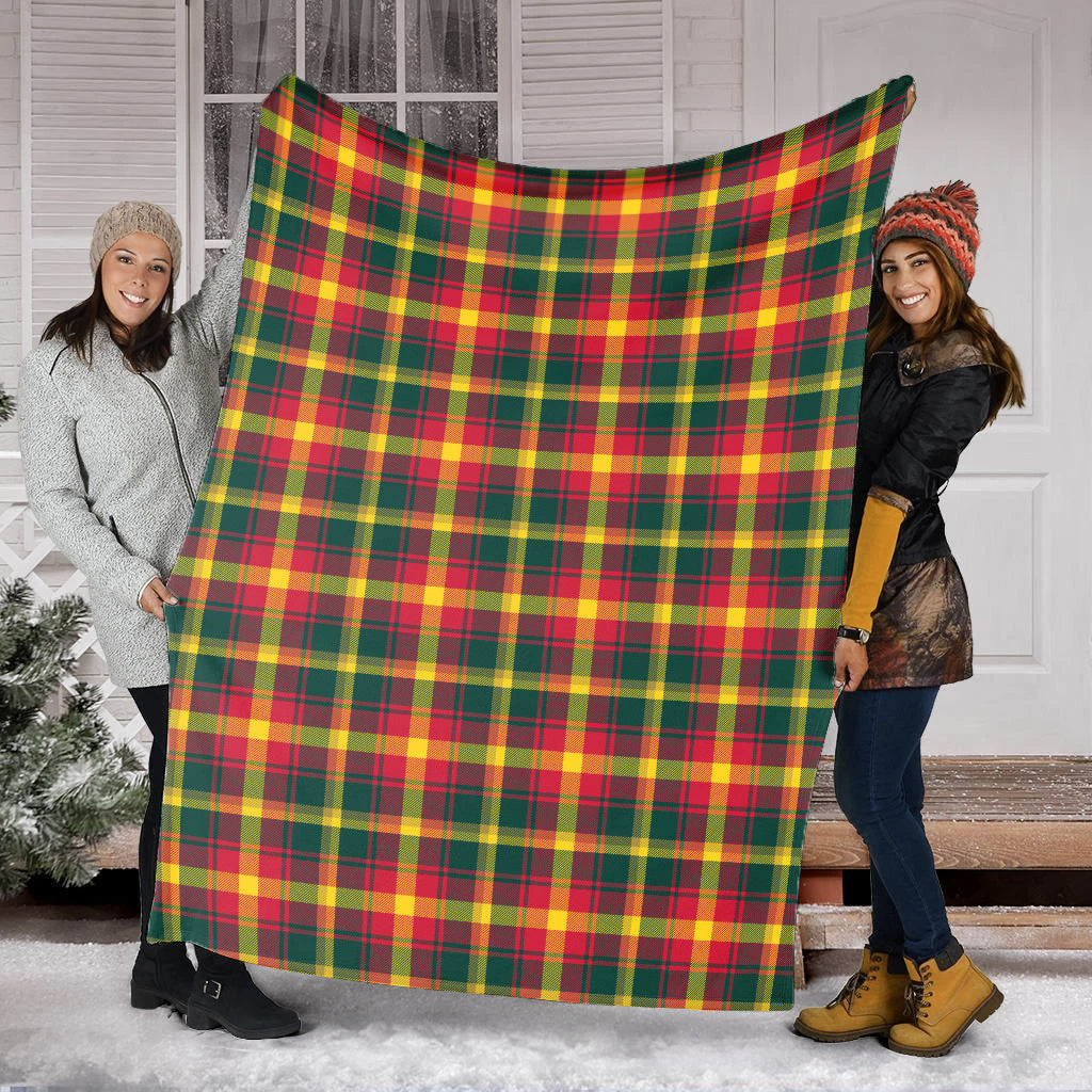 Maple Leaf Canada Tartan Blanket - Tartan Vibes Clothing
