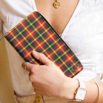 Maple Leaf Canada Tartan Women's Leather Wallet - Tartan Vibes Clothing