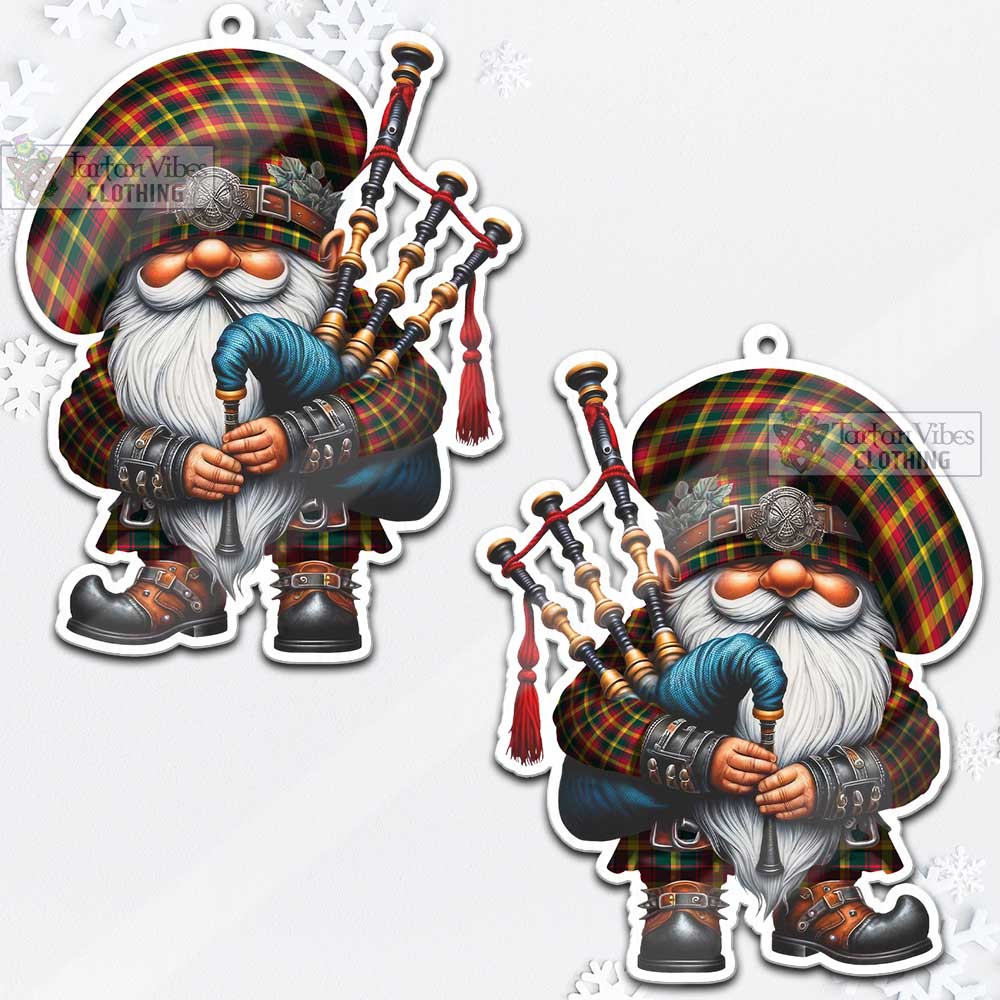 Maple Leaf Canada Tartan Bagpiper Gnome Christmas Ornament - Tartan Vibes Clothing