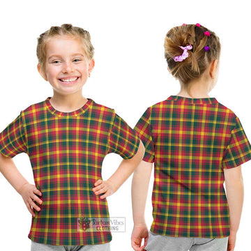 Maple Leaf Canada Tartan Kid T-Shirt