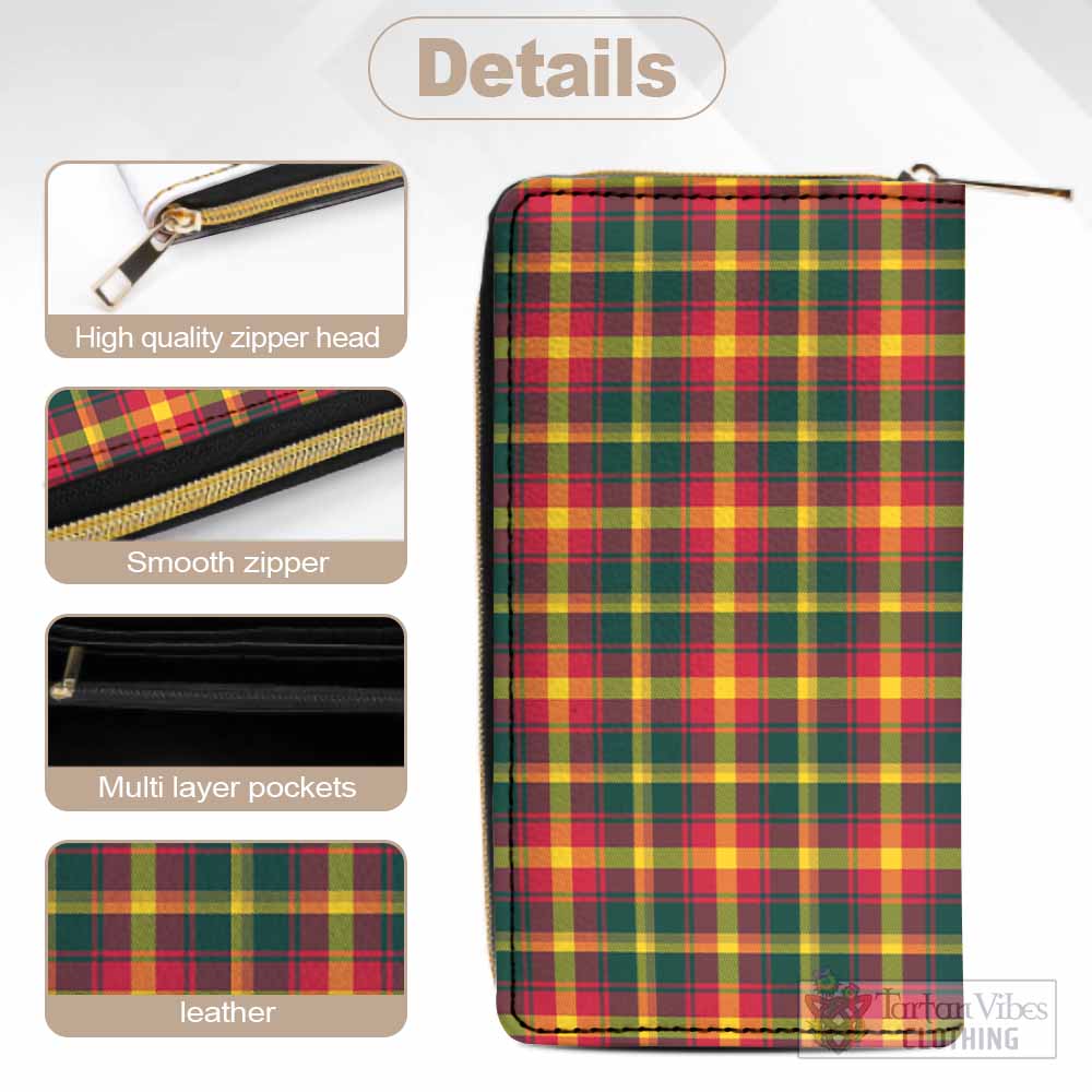 Maple Leaf Canada Tartan Women's Leather Wallet - Tartan Vibes Clothing