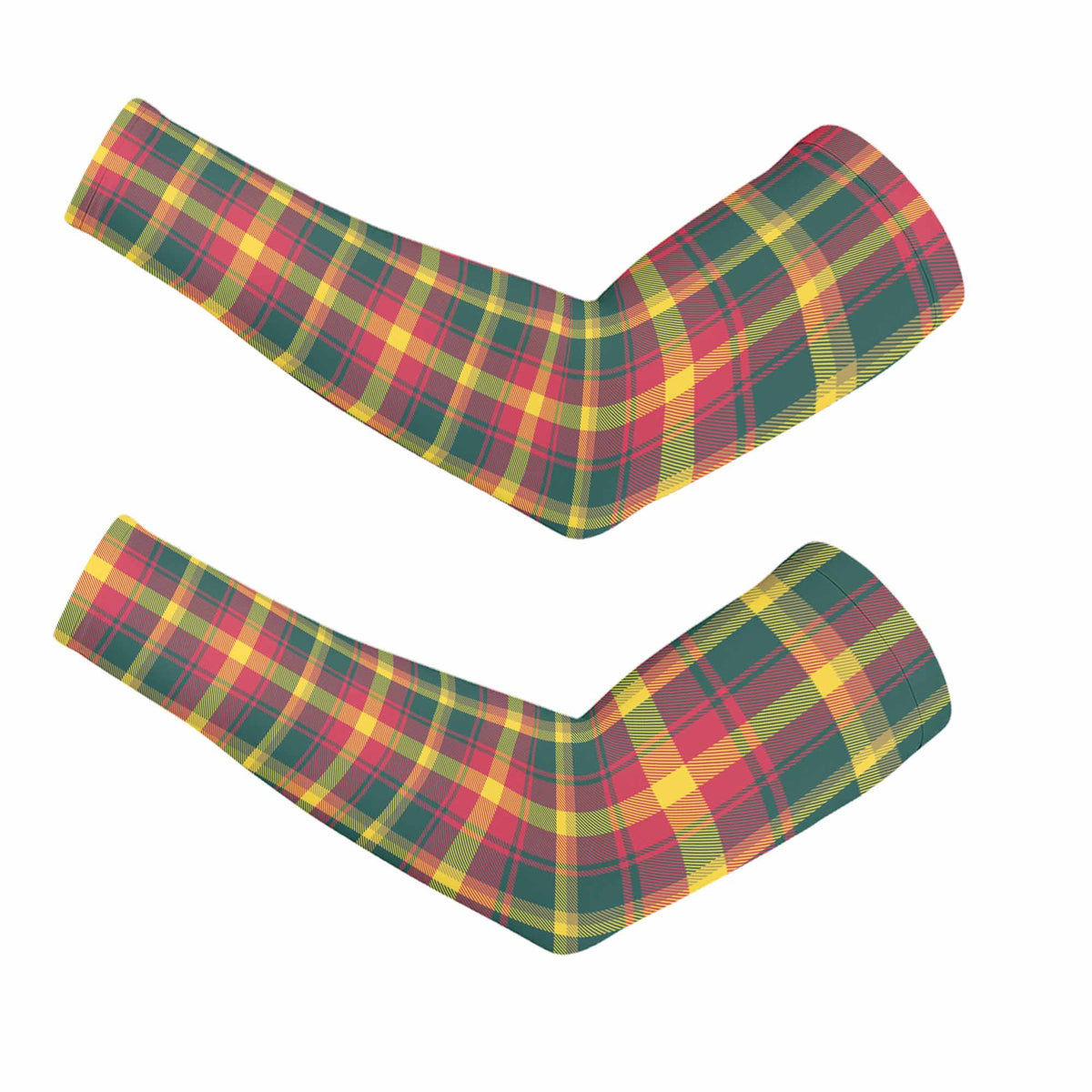 Maple Leaf Canada Tartan Arm Sleeves Set of 2 - Tartan Vibes Clothing