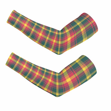 Maple Leaf Canada Tartan Arm Sleeves Set of 2 - Tartan Vibes Clothing