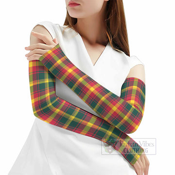 Maple Leaf Canada Tartan Arm Sleeves - Tartan Vibes Clothing