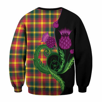 Maple Leaf Canada Tartan Sweatshirt Traditional Scottish Thistle - Tartan Vibes Clothing