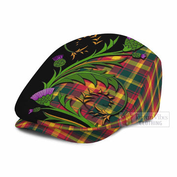 Maple Leaf Tartan Flat Cap, Jeff Cap Scottish Thistle Pride Heritage Art - Tartan Vibes Clothing