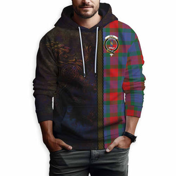 Mar Tartan Family Crest Hoodie Alba Gu Brath Be Brave Lion Ancient Style Pullover Hoodie - Tartan Vibes Clothing