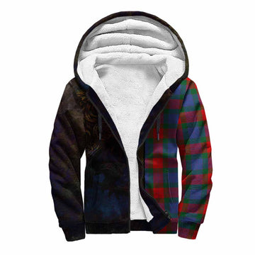 Mar Tartan Family Crest Sherpa Hoodie Alba Gu Brath Be Brave Lion Ancient Style Unisex S - Tartan Vibes Clothing
