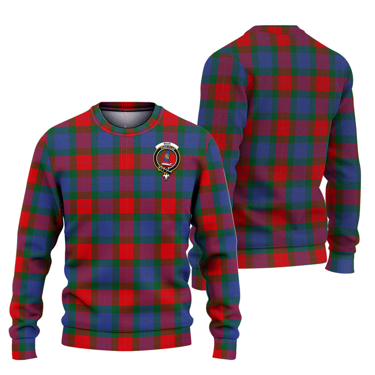 Mar Tartan Ugly Sweater with Family Crest Unisex - Tartan Vibes Clothing