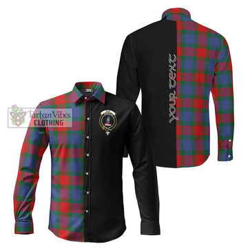Mar Tartan Long Sleeve Button Shirt with Family Crest and Half Of Me Style Men's Shirt S - Tartan Vibes Clothing