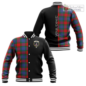 Mar Tartan Baseball Jacket with Family Crest and Half Of Me Style Unisex - Tartan Vibes Clothing