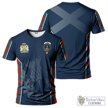 Mar Tartan T-Shirt with Family Crest and Scottish Thistle Vibes Sport Style Kid's Shirt - Tartan Vibes Clothing
