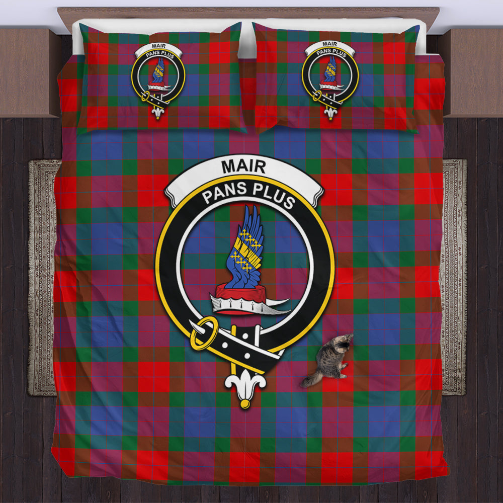 Mar Tartan Bedding Set with Family Crest UK Bedding Set - Tartan Vibes Clothing
