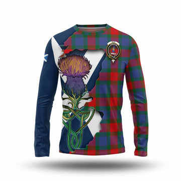 Mar Tartan Family Crest Long Sleeve T-Shirt Scottish Thistle Celtic Inspired Unisex - Tartan Vibes Clothing