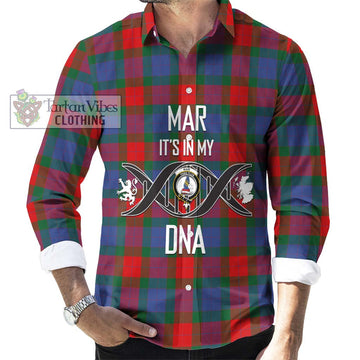 Mar Tartan Long Sleeve Button Shirt with Family Crest DNA In Me Style Men's Shirt S - Tartan Vibes Clothing