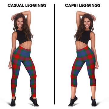 Mar Tartan Womens Leggings Capri Leggings - Tartan Vibes Clothing