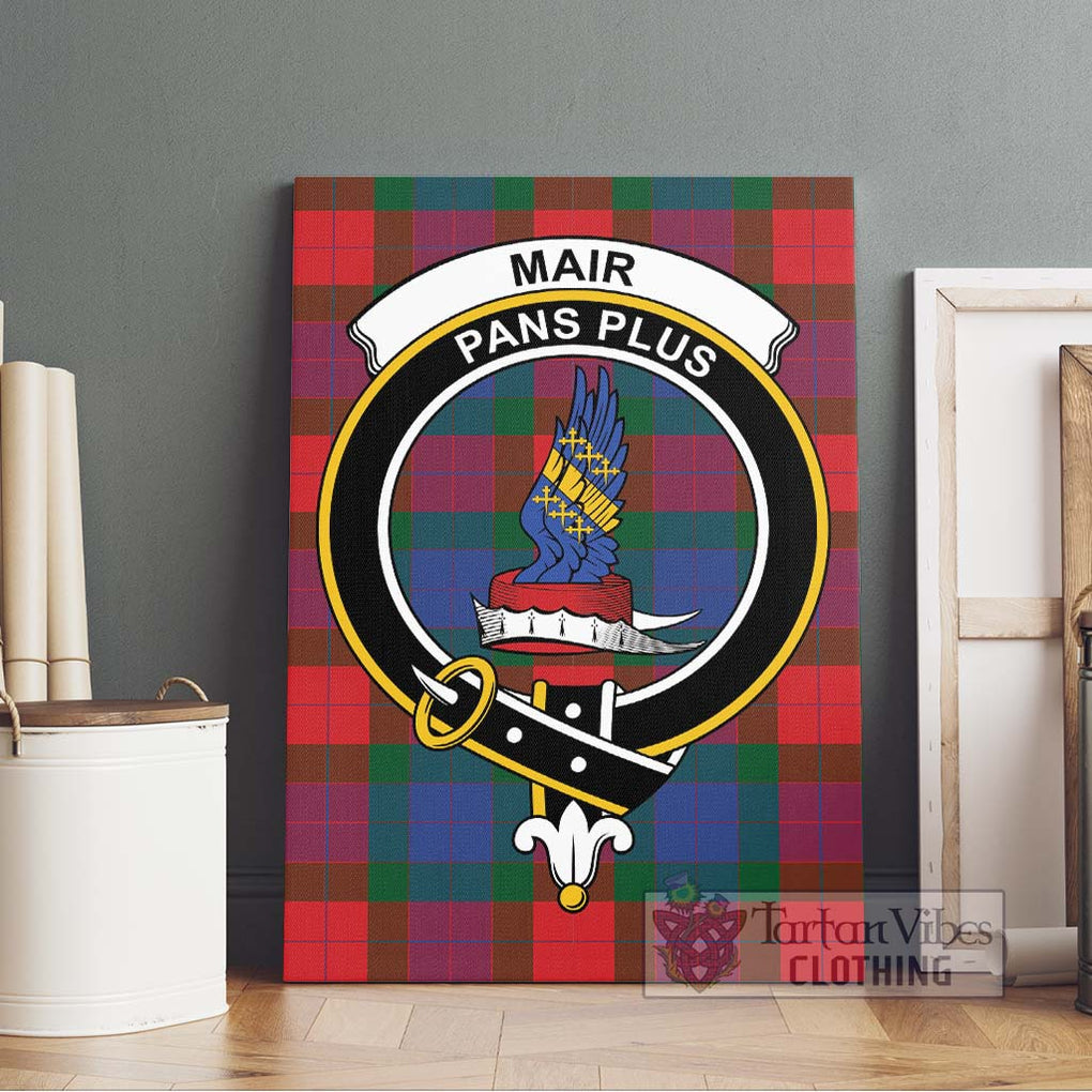 Mar Tartan Canvas Print Wall Art with Family Crest Without Frame - Tartan Vibes Clothing