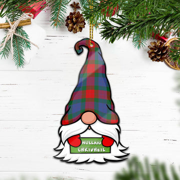 Mar Gnome Christmas Ornament with His Tartan Christmas Hat