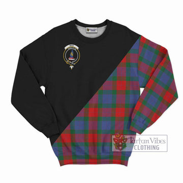Mar Tartan Sweatshirt with Family Crest and Military Logo Style - Tartan Vibes Clothing