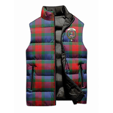 Mar Tartan Sleeveless Puffer Jacket with Family Crest - Tartan Vibes Clothing