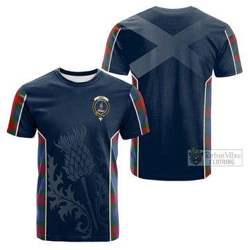 Mar Tartan Cotton T-shirt with Family Crest and Scottish Thistle Vibes Sport Style Kid's Shirt - Tartan Vibes Clothing