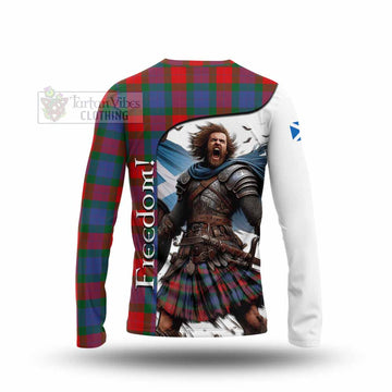 Mar Crest Tartan Long Sleeve T-Shirt Inspired by the Freedom of Scottish Warrior - Tartan Vibes Clothing