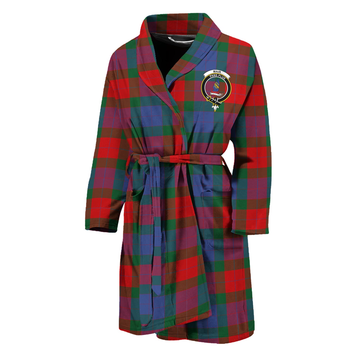 Mar Tartan Bathrobe with Family Crest Unisex M - Tartan Vibes Clothing