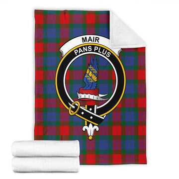 Mar Tartan Blanket with Family Crest