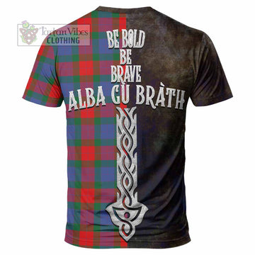 Mar Tartan Family Crest T-Shirt Alba Gu Brath Be Brave Lion Ancient Style - Tartan Vibes Clothing