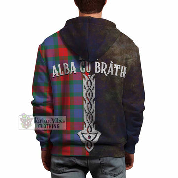 Mar Tartan Family Crest Hoodie Alba Gu Brath Be Brave Lion Ancient Style - Tartan Vibes Clothing